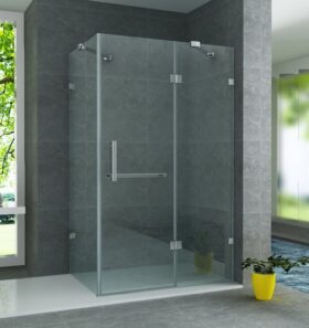 ALONI – Cabine de Douche avec Porte Tournante – Verre 8 mm – 90×120×195 cm