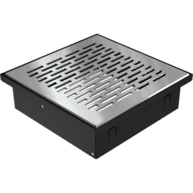 Grille de cheminée floor 11x17 Inox