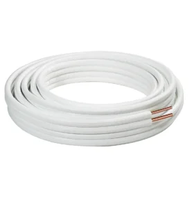 TUBE CUIVRE CLIMATISATION DOUBLE AVEC ISOLATION-SANS RACCORDS 1/4 - 1/2 20M