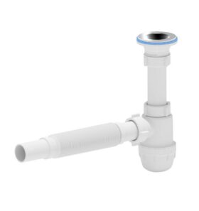 ALONI SIPHON BOUTEILLE FLEXIBLE AVEC CREPINE Ø32CM BLANC
