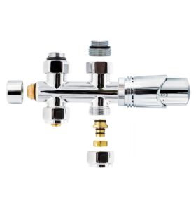 ROBINET THERMOSTATIQUE RADIATEUR SOL CHROME 1/2MX16/2 M30