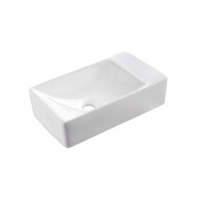 Lave‑Mains Aloni Sensi – Sans Trop‑Plein, Sans Trou de Robinet – 38×22 cm