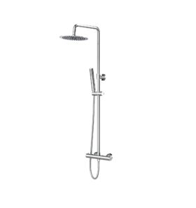 ALONI RONDO – Ensemble de Douche Pluie Thermostatique – Montage Apparent – Chrome (Belgaqua)