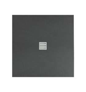 ALONI – Receveur de Douche Acrylique (90×90 cm) – Anthracite Mat